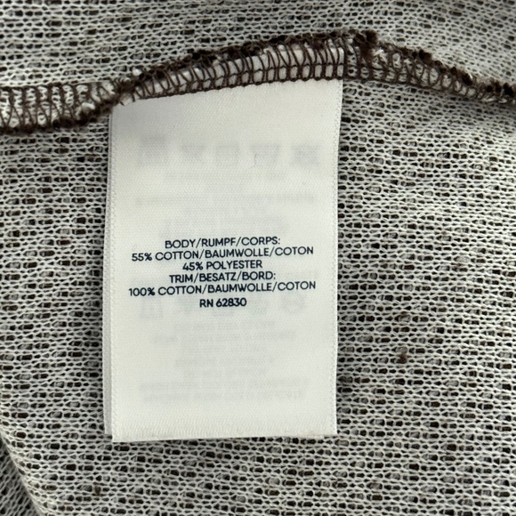 Lands' End Cowl Neck Dark Brown/White Boucle Textured Sweater Size M - Picture 8 of 8